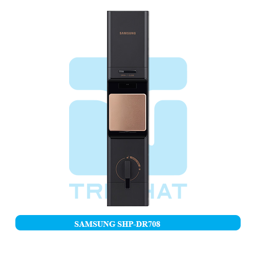 Khóa cửa điện tử Samsung SHP-DR708 mặt sau chính diện