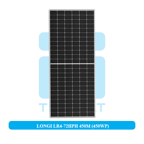 Tấm pin năng lượng mặt trời Longi LR-72HPH-450M (450WP)